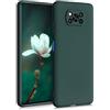 kwmobile Custodia Compatibile con Xiaomi Poco X3 NFC/Poco X3 Pro Cover - Back Case per Smartphone in Silicone TPU - Protezione Gommata - verde muschio