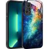 YUXING Cover per Xiaomi Redmi Note 11 Pro Plus 5G (11 Pro+ 5G) - Abstact Art Geometry Pattern Antigraffio Vetro Back Cover, Custodia Antiurto Antiscivolo Sottile (Starry Sky)