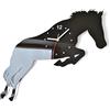 FLEXISTYLE Grande Orologio da Parete Moderno Il Cavallo 54 x 46 cm