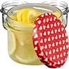 KADAX Piccoli barattoli per conserve da 235 ml, fi82, mini bicchieri per miele e condimento, vasetti per marmellata con coperchio, vasetti ermetici da regalare (cuore 10 pezzi)