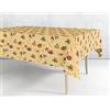 HOME ZEN HOUSEHOLD LINEN TOVAGLIA PLASTICA LAVABILE PVC IMPERMEABILE COPRITAVOLO PLASTIFICATO STAMPATO CON BORDINO FELPATA ANTIMACCHIA WATERPROOF (120X230CM, LANTERNA)