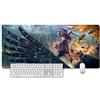 ITBT Witcher 3 Tappetino Mouse Gaming, Grande Anime Mouse Pad XXL 900x400mm Confortevole, Lavabile, 3mm Antiscivolo Tappetino Scrivania Supporto per Ufficio Computer, Adatto per computer e PC, E