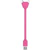 Xoopar Cavo USB 2 in 1 piccolo Y Pocket Cable 15 CM - Cavo universale Micro USB e Lightning USB per Apple iPhone Samsung Google Huawey Xiaomi OnePlus LG Kindle Smartphone (rosa)