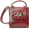 FENIA Mini Borsa con Manico, Shopper da Donna, Rosso Scuro, Einheitsgröße