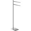 GEDY G-Seul Piantana Porta Asciugamani Cromato, Misure 83,3 x 34 x 14 CM, Porta Asciugamani da Terra in Acciaio Inox e Cromall®, Brugola da 4mm Inclusa