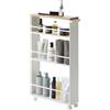 yamazaki Tower Carrello Cucina, Lega di Acciaio, Bianco, Taglia Unica