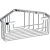 GEDY Portaoggetti doccia angolare in filo cromato, Misure e peso: 8X20X15,1 CM & 0,28 KG, Porta oggetti per bagno realizzato in acciaio inox, Design R&S Gedy, 2 anni di garanzia