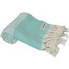 Bersuse 100% Cotone - Hierapolis Asciugamano Turco Telo Mare con Design Diamante - Verde Menta