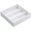 Yamazaki 3441 TOWER Extendable Desk Organiser, white, ABS Resin/PS Resin, 25 x 24.6 x 5.7 cm