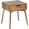 Wenko Tavolino Basso, Legno, Marrone, 50 x 55 x 50 cm