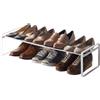 Yamazaki 7209 FRAME Extendable Shoe Rack, white, Steel, 41~70 x 25 x 17.5 cm