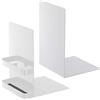 Yamazaki 6872 TOWER Bookends, white, Steel, 12 x 15 x 18 cm