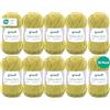 Gründl Filato per maglia/uncinetto Gründl Cotton Quick Uni, 10 gomitoli da 50 g (filato dai vivaci colori 100% cotone, certificato OEKO-TEX®, 50 g / 125 m, ferri: 3-4, 10 x 50 g), oilve