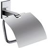 GEDY G-Singapore, Porta Carta igienica Coperto, Finitura cromata, Misure 15 x 14,3 x 6,8 cm e Peso 0,3 kg, Porta Rotolo in Acciaio Inox e Cromall®, Garanzia 10 Anni, Design R&S Gedy