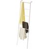 Yamazaki 2812 TOWER Leaning Ladder Hanger, white, Steel/Wood, 45 x 24 x 160 cm