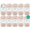 Gründl Filato per maglia/uncinetto Gründl Cotton Quick Uni, 10 gomitoli da 50 g (filato dai vivaci colori 100% cotone, certificato OEKO-TEX®, 50 g / 125 m, ferri: 3-4, 10 x 50 g), Sand