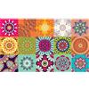 Ambiance Sticker Ambiance-Live Tappeto piastrelle classico, vinile, Multicolore, Vinile, Azteka, 60 x 100 x 0,28 cm