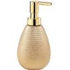 Gedy Oro, G-Astrid Dosasapone Bagno, Dimensioni 16,6X8,3X8,3 CM Peso 0,226 kg, Dispenser Sapone in Ceramica, Anni di Garanzia 2, Design R&S, Unica