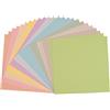 Vaessen Creative Cartoncino Florence Testurizzata - Materiali per Biglietti Colorati 30,5 x 30,5 cm - Pastel 24 Fogli - Carta per Scrapbooking, Biglietti e Altri Progetti con la Carta - 216 gsm