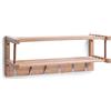 Zeller 13583 Appendiabiti da Parete, Bambú, Beige, 60x24x24 cm