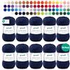 Gründl Filato per maglia/uncinetto Gründl Cotton Quick Uni, 10 gomitoli da 50 g (filato dai vivaci colori 100% cotone, certificato OEKO-TEX®, 50 g / 125 m, ferri: 3-4, 10 x 50 g), dark blue