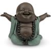 Zen Light Boudha Rieur Benvenuto - Statuetta portafortuna, decorazione Zen e Feng Shui, per creare un'atmosfera rilassante e spirituale, idea regalo, larghezza: 6 cm, colore: verde e marrone - Zen'Light