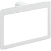 Gedy G-Kuala Lumpur, Porta Asciugamani ad Anello, Colore Bianco, Porta salviette Bagno Realizzato in Cromall, Ottone e Vetro, Garanzia 2 Anni, Misure 15 x 23 x 5 CM e Peso 0,49 kg, Design R&S