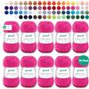 Gründl Filato per Maglia/Uncinetto Gründl Cotton Quick Uni, 10 gomitoli da 50 g (Filato dai Vivaci Colori 100% Cotone, Certificato Oeko-Tex®, 50 g / 125 m, Ferri: 3-4, 10 x 50 g), Pink