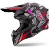 AIROH Casco WRAAAP CYBER Nero Rosso Opaco AIROH L