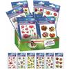 Avery Italia 48595 - assortimento su espositore di 60 stickers adesivi, fantasie fiori, 6 fantasie, 60 pezzi totali