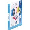 Viquel - Raccoglitore flessibile A4 personalizzabile - 4 anelli - Retro 2,5 cm - Blu traslucido