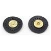 VOANZO 5 Set di Bottoni Automatici magnetici Rotondi in Vera Pelle da Cucire per Accessori Borsa di Ricambio Borsa Fai da Te (Nero)