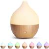SALKING Diffusore di Oli Essenziali 100ml Effetto Legno Chiaro 7 LED