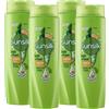 Sunsilk Sciolti e Fluenti Shampoo e Balsamo 2in1 per Tutti i Tipi di Capelli con Tea Tree Arginina e Biotina - 4 Flaconi da 250ml
