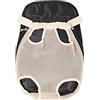 OYUEGE Borsa anteriore per animali domestici, comoda borsa per cani e gatti, regolabile, per passeggiate, escursioni, shopping, bici e moto (M (34 x 23 cm), beige)
