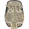 OYUEGE Borsa anteriore per animali domestici, comoda borsa per cani e gatti, regolabile, per passeggiate, escursioni, shopping, bici e moto (M (34 x 23 cm), leopardata