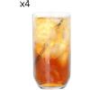 altri brand Set 4 bicchieri long drinks in vetro cristallo
