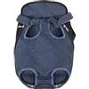 OYUEGE Borsa anteriore per animali domestici, comoda borsa per cani e gatti, regolabile, per passeggiate, escursioni, shopping, bici e moto (S (28 x 19 cm), blu navy