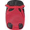 OYUEGE Borsa anteriore per animali domestici, comoda e regolabile a mani libere, per cani e gatti, borsa a tracolla doppia, per passeggiate, escursioni, shopping, bici e moto (S (28 x 19 cm), rosso)