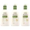 Aveeno Lozione corpo idratante quotidiana (3 x 500 ml), lozione idratante arricchita con farina d'avena colloidale nutriente, delicata per il corpo adatta per pelli sensibili e secche