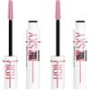 Maybelline New York Sky High Lash Sensational Primer Allungante e Volumizzante con Scovolino Flessibile Colore Nero Adatto anche ad Occhi Sensibili- 2 Cosmetici