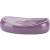 Gedy Adelaide saponetta Lilla, Misure e Peso: 2,7X12,4X9 CM & 0,195 kg, Porta Sapone Solido in Ceramica, Finitura, Design R&S, 2 Anni di Garanzia, Unica