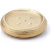 GEDY G-Astrid Portasapone Bagno Oro, Dimensione 2,6 X 12 X 12 CM Peso 0,238 kg, Porta saponetta in Ceramica, Anni di Garanzia 2, Design R&S Gedy