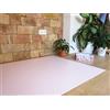 Laroom Tappeto in Vinile per Bambini, Motivo Punti, in Vinile anticalcante, Rosa, 100 x 133 cm