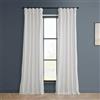 HPD Half Price Drapes VPYC-P Heritage-Tenda in Velluto Felpato (1 Pannello), Misto Poliestere, Cuscino Bianco, 50 in x 108 in