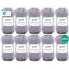 Gründl Filato per maglia/uncinetto Gründl Cotton Quick Uni, 10 gomitoli da 50 g (filato dai vivaci colori 100% cotone, certificato OEKO-TEX®, 50 g / 125 m, ferri: 3-4, 10 x 50 g), Grigio Argento