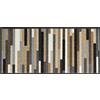 wash+dry tappeto Mikado Stripes nature 35x75cm, adatto per interni ed esterni, lavabile