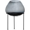 Adriani & Rossi Vaso Gong in vetro - Con base in metallo