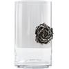 Adriani & Rossi Vaso Illusion rose con rosa in ceramica