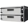 PRISMAFOOD Forno elettrico 2+2 pizze - Digitale - Cielo e platea refrattari - cm 110 x 60 x 74.5h Monofase